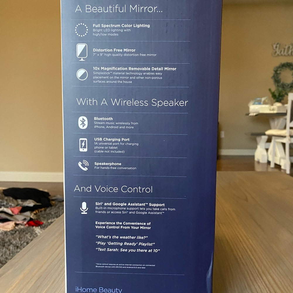 iHome vanity speaker!